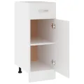 Armoire de plancher à tiroir Blanc 30x46x81,5 cm Aggloméré