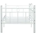 Cadre de lit de repos Blanc Métal 90 x 200 cm