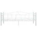 Cadre de lit de repos Blanc Métal 90 x 200 cm