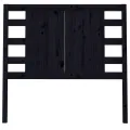 Tête de lit Noir 96x4x100 cm Bois massif de pin