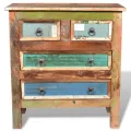 Armoire avec 4 tiroirs Bois massif de récupération