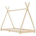 Cadre de lit d'enfant Bois de pin massif 90 x 200 cm