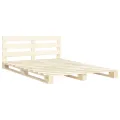 Cadre de lit de palette Bois de pin massif 180 x 200 cm