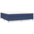 cadre de lit Bleu 200x200 cm Tissu