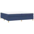 cadre de lit Bleu 200x200 cm Tissu