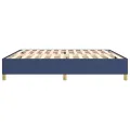 cadre de lit Bleu 200x200 cm Tissu