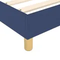 cadre de lit Bleu 200x200 cm Tissu
