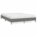 Cadre de lit Gris foncé 160 x 200 cm Tissu