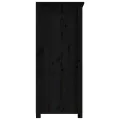 Buffet Noir 83x41,5x100 cm Bois massif de pin