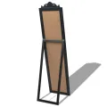 Miroir sur pied Style baroque 160x40 cm Noir
