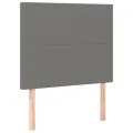 cadre de lit avec matelas Gris foncé 100x200cm Tissu