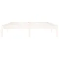 Cadre de lit Blanc Bois de pin massif 140x200 cm