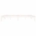 Cadre de lit Blanc Bois de pin massif 140x200 cm