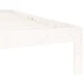 Cadre de lit Blanc Bois de pin massif 140x200 cm