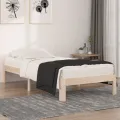 Cadre de lit bois massif 90x190 cm simple
