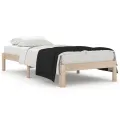 Cadre de lit bois massif 90x190 cm simple