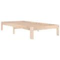 Cadre de lit bois massif 90x190 cm simple