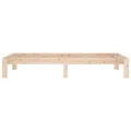 Cadre de lit bois massif 90x190 cm simple