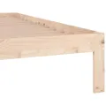 Cadre de lit bois massif 90x190 cm simple