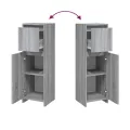 Armoire de bain Sonoma gris 30x30x95 cm Bois d'ingénierie