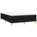 cadre de lit avec matelas Noir 140x200 cm Tissu