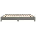 Cadre de lit Gris foncé 180 x 200 cm Tissu