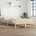 Cadre de lit Bois massif 140x200 cm