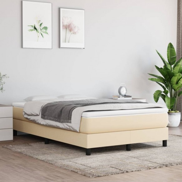 Matelas de lit à ressorts ensachés Crème 120x200x20 cm Tissu