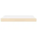 Matelas de lit à ressorts ensachés Crème 120x200x20 cm Tissu