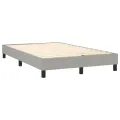cadre de lit avec matelas Gris clair 120x200cm Tissu