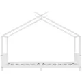 Cadre de lit d'enfant Blanc Bois de pin massif 90 x 200 cm