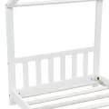 Cadre de lit d'enfant Blanc Bois de pin massif 90 x 200 cm