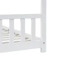 Cadre de lit d'enfant Blanc Bois de pin massif 90 x 200 cm