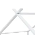 Cadre de lit d'enfant Blanc Bois de pin massif 90 x 200 cm