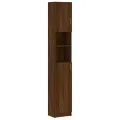 Armoire de bain Chêne marron 32x25,5x190 cm Bois d'ingénierie