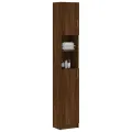 Armoire de bain Chêne marron 32x25,5x190 cm Bois d'ingénierie
