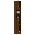 Armoire de bain Chêne marron 32x25,5x190 cm Bois d'ingénierie