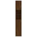 Armoire de bain Chêne marron 32x25,5x190 cm Bois d'ingénierie