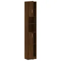 Armoire de bain Chêne marron 32x25,5x190 cm Bois d'ingénierie