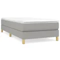 cadre de lit Gris clair 80x200 cm Tissu