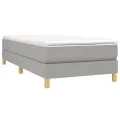 cadre de lit Gris clair 80x200 cm Tissu