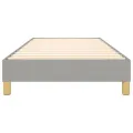 cadre de lit Gris clair 80x200 cm Tissu
