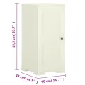 Armoire plastique 40x43x85,5 cm design bois glace à la vanille