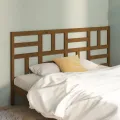 Tête de lit Marron miel 206x4x104 cm Bois massif de pin