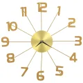 Horloge murale Métal 50 cm Doré