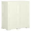Armoire plastique 79x43x85,5 cm design bois glace à la vanille