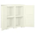 Armoire plastique 79x43x85,5 cm design bois glace à la vanille