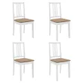 Mobilier de salle à manger 5 pcs MDF Blanc