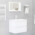 Miroir de salle de bain Blanc 60x10,5x37 cm Aggloméré