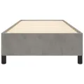 Cadre de lit Gris clair 100x200 cm Velours